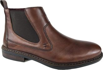 Rieker Cognac Chelsea Boots - Heren - Chelseaboots - Bruin - 47 EU - Leer - Schoenen