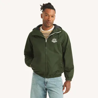 Nautica Mens Crest Logo Jacket