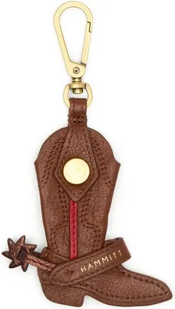 Hammitt Lauri Boot Bag Charm in Chocolate Diamond Pebble/gold at Nordstrom