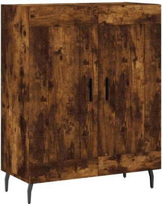 vidaXL Vidaxl - Aparador de madera de ingeniería roble ahumado 69,5x34x90 cm