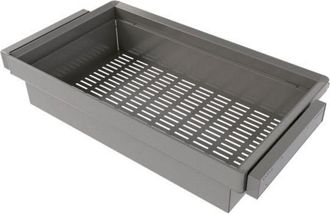 Emuca Emuca Kit De Caj&oacute;n Met&aacute;lico Y Bastidor Regulable Quartz Para Armarios, Gu&iacute;as De Cierre Suave Y Extracci&oacute;n Total, M&oacute;dulo 90cm, Acabado Titanio