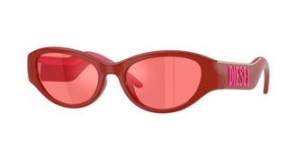 Diesel DL3021U 2054C8 Womens Sunglasses Red Size 52