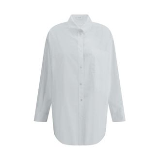 The Row Oversized Poplin Shirt with Patch Pocket
