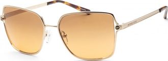 Michael Kors Womens MK1087-101418-56 MK1087 56 101418 Fashion Sunglasses - Gold - One Size