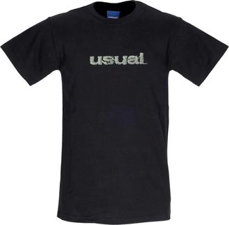 Usual Hombre, Camisetas, Negro, Talla: S