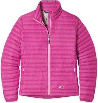 Stio | Womens Pinion Down Sweater Jacket, Size Extra Extra Small in Bold Bloom