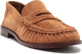 Schutz Tyche Penny Loafer in Almond Wood at Nordstrom, Size 8.5