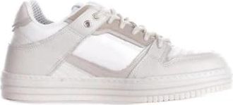 GCDS Witte Leren Sneakers Rubberen Zool - Heren - Sneakers - Wit - 40 EU - Leer - Schoenen