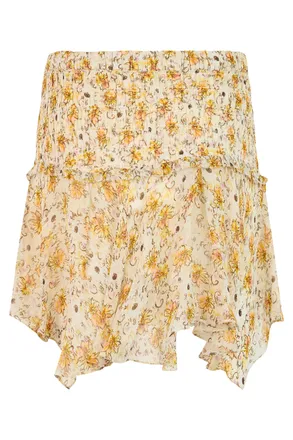 Isabel Marant Womens Skirt Light Yellow-Ecru Viscose Yellow/ecru
