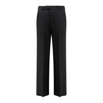 Valentino Straight Trousers, male, Black, L, Wool Trousers
