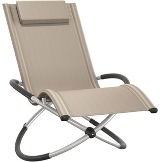 TecTake Tumbona ergon&oacute;mica, plegable, 150 kg, beige