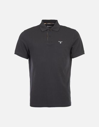Barbour Mens Barbour Mens Navy Tartan Pique Polo Shirt - Black - Size: 44/Regular