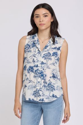 NYDJ Gabrielle Mouwloze Blouse