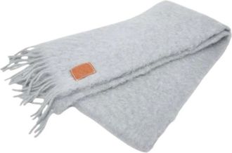 Loewe Pre-owned Scarves, female, Gray, Size: ONE SIZE Pre-owned Stole