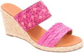 Andr&eacute; Assous Nolita Wedge Slide Sandal in Fuchsia at Nordstrom Rack, Size 11