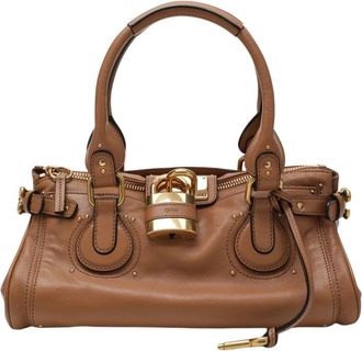 Chlo&eacute; Paddington Bag - Dames - Handtassen - Bruin - ONE Size - Katoen - Tassen