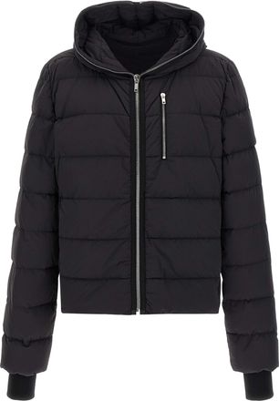 Rick Owens Black Nylon Full-Length Mens Jacket