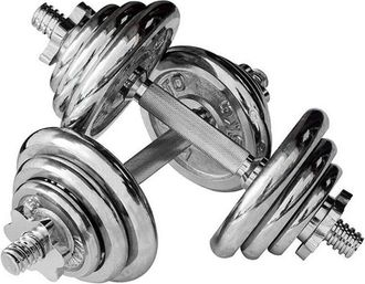 Trade Shop Par De Mancuernas Modulares Tot 20 Kg Pesas Gimnasio Fitness Musculaci&oacute;n