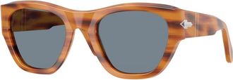 Persol Stijlvolle zonnebril in bruin schildpad - unisex - Zonnebrillen - Bruin - 53 MM - Accessoires