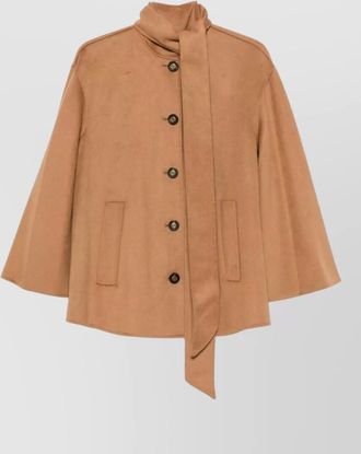 Zimmermann wool cape-style fitted jacket
