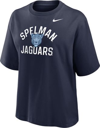 Nike Womens College (Spelman College) Boxy T-Shirt in Blue | W11668SPEC26-NVY