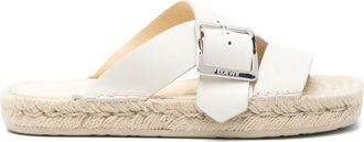 Loewe Womens Petal Leather Sandals - White - Size EU 41