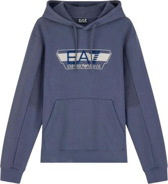 Emporio Armani Felpa con cappuccio Train Visibility - - Sweatshirts & Hoodies - Uomo - Blu - L