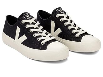 Veja Wata II Low Womens Shoes Black/Pierre : EU 42.5 (US Womens 11.5) M, Canvas
