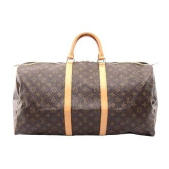 Louis Vuitton Pre-owned Keepall 55 Boston Bag Monogram - unisex - Louis Vuitton Vintage - Vintage Weekend Bags - Brown - ONE SIZE - Pre-owned