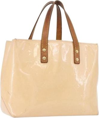 Louis Vuitton Pre-owned Hand Bag - Dames - Vintage Shopper - Beige - ONE Size - Leer - Vintage