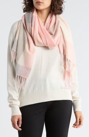 Ted Baker Plaid Scarf in Pink at Nordstrom Rack