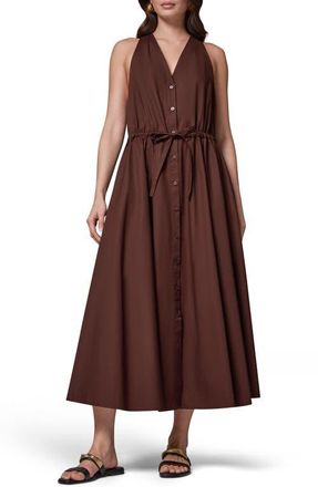 DKNY Stretch Poplin Maxi Dress in Canyon at Nordstrom, Size X-Small