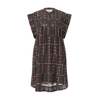 Isabel Marant Midi Jurk - Dames - Korte kleedjes - Veelkleurig - 2XS - Katoen - Kleedjes