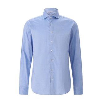 Stenstr&ouml;ms Casual Overhemden - Heren - Casual Overhemden - Blauw - S - Katoen - Overhemden