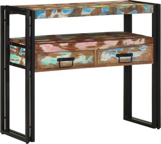 vidaXL Vidaxl - Console Table Multicolour 90 x 33 x 75 cm Solid reclaimed wood