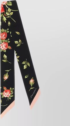 Dolce & Gabbana floral-print silk bandeau scarf