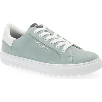 Karl Lagerfeld Suede Low Top Sneaker in Seafoam at Nordstrom Rack, Size 10.5