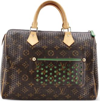 Louis Vuitton Speedy Handbag Perforated Monogram Canvas 30 satchel - Bruin