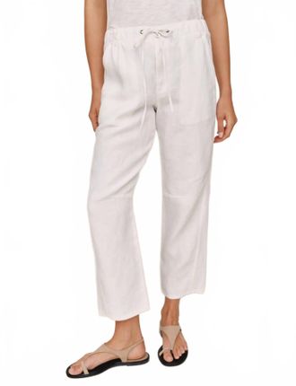 Bella Dahl Womens Soft Barrel Zip Front Pants In White