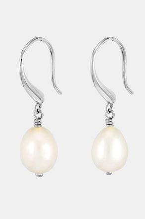 Dower & Hall White Baroque Pearl Earrings in Sterling Silver at Nordstrom