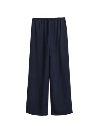 GANT drawstring trousers - women - Fabric - 42 - Blue