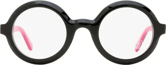 Moncler ML5194 Round Acetate Eyeglasses - Black