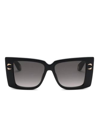 Roberto Cavalli oversized-frame sunglasses - women - Acetate - One Size - Black