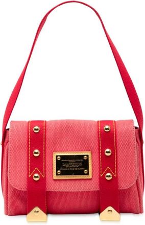 Louis Vuitton Pre-owned Shoulder Bags, female, Pink, Size: ONE SIZE Pre-owned Canvas Shoulder Bag
