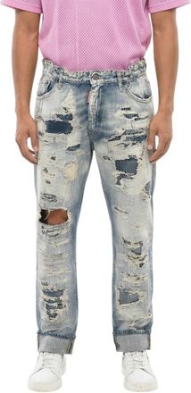 Dsquared2 Navy Blue Distressed Jeans