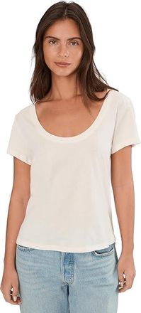 Toad&Co Whisper T-Shirts Womens Clothing Egret : LG, Cotton/Modal