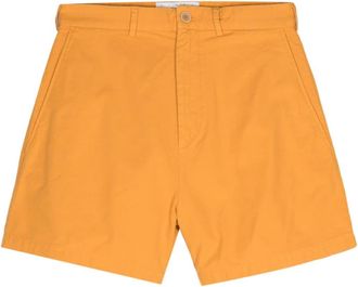 RANRA canvas bermuda shorts - men - Cotton - L - Orange