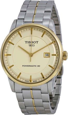 Tissot Powermatic 80 Ivory Dial Mens Watch T0864072226100