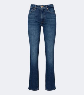 7 For All Mankind High-rise straight jeans