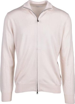 KANGRA Truien & Vesten, Heren, Beige, L, Wol, Cardigan met rits